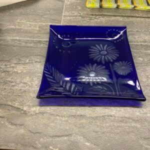 JSG Cobalt Daisy Dish