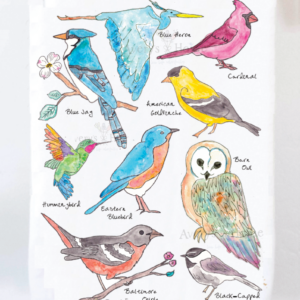 Avery’s Home – Northern Bird Watching Kitchen Dish Towel