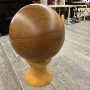 Wood Sphere w/Base
