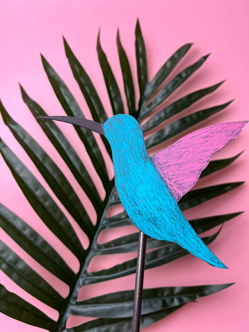 Hummingbird Plant Stake