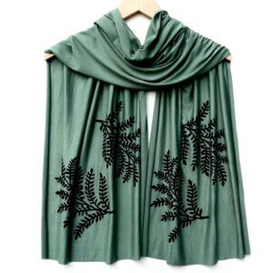 Windsparrow Studio – Botanical Scarf Collection (black ink)