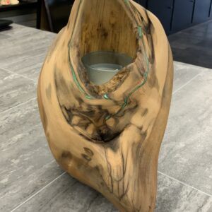 Nature Spirits Burl Candle Holder