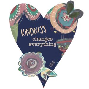 Kelly Rae Roberts – Kindness Changes Everything Heart – Sticker