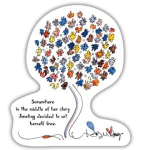 Trees Have Feelings – JUNEBUG | Vinyl Sticker