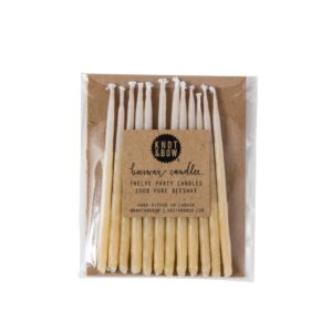 Knot & Bow – Yellow Ombre Beeswax Birthday Candles