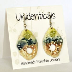 Clay Fossils – Handmade earrings, usa, bohemian, tribal, nature
