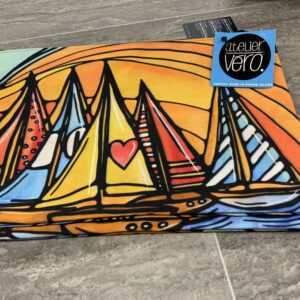 ATELIER VÉRO – SAILBOAT LOVE LG ZIP POUCH