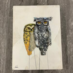 Janet Pahl – Encaustic – Two Owls