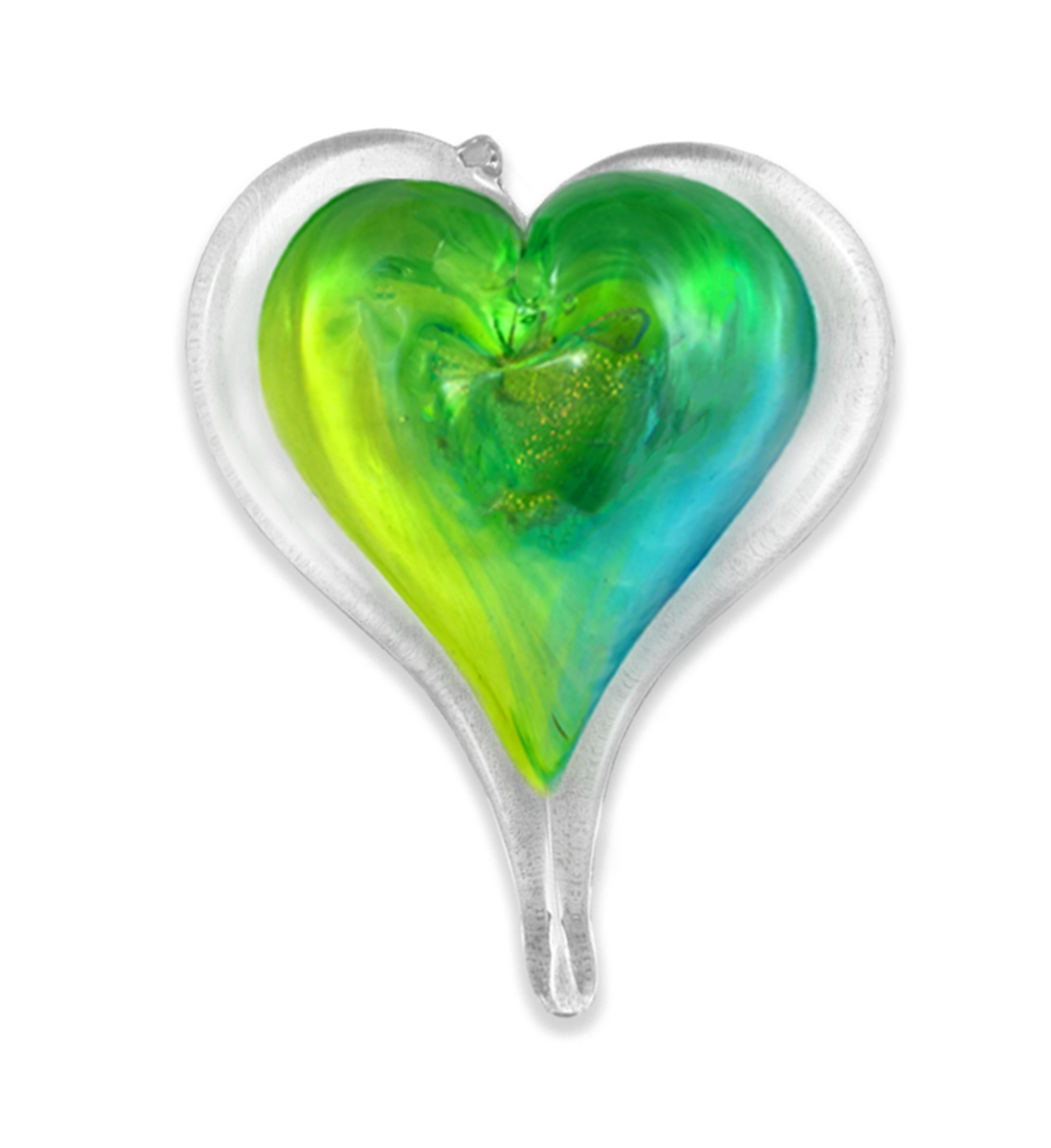 Luke Adams Glass - Medium Heart