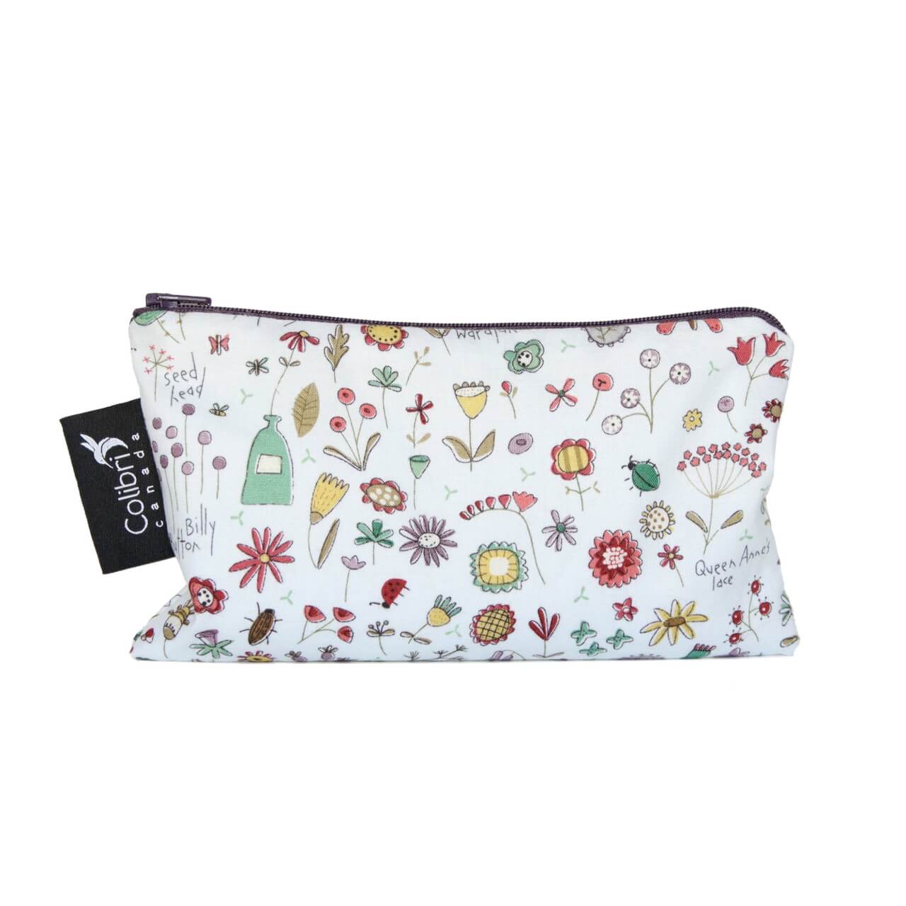 Colibri Canada - Market Garden Reusable Snack Bag - Medium