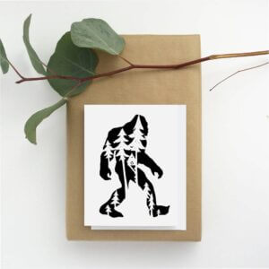 Squirrel Tacos Papercuts – Greeting Card – Big Foot