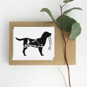 Squirrel Tacos Papercuts – Greeting Card – Beach Dog