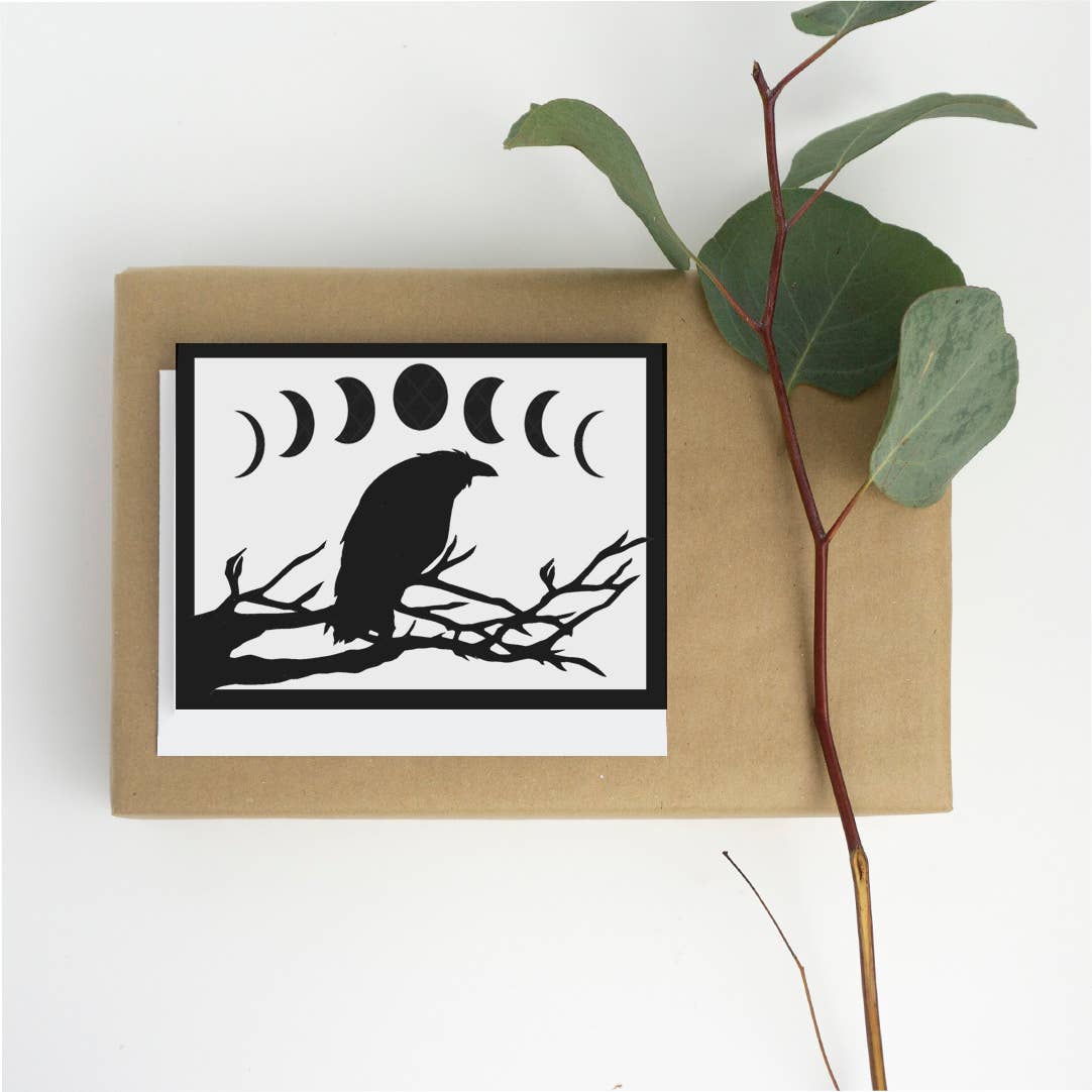 Squirrel Tacos Papercuts - Greeting Card - The Raven and The Moons