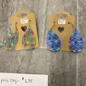 Acrylic Teardrop Earrings
