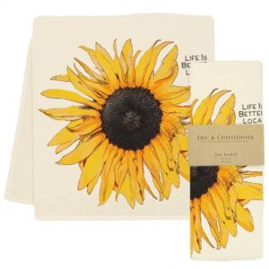 Eric and Christopher – Sunflower Tea Towel