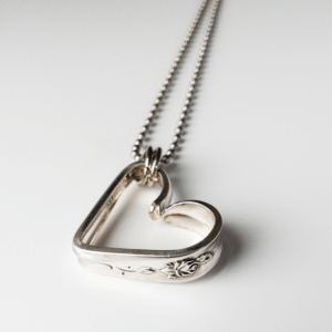 Bent Heart Necklace