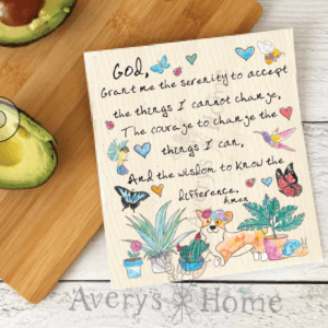 Avery’s Home – Serenity Prayer Eco Friendly Swedish Dish Cloth