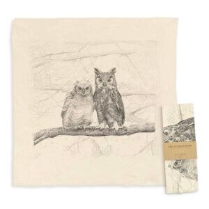 Eric and Christopher – American Woodlands Collective Owls Tea Towel