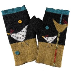 Woolflower -Free Range Fingerless Gloves