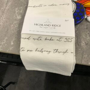 Highland Ridge-Pumpkin Pie Recipe Towel