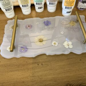 Resin Tray w/handles