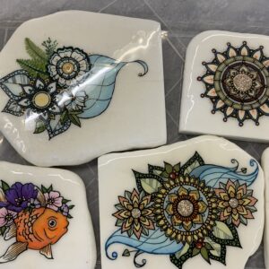 Painted Santorini Stones