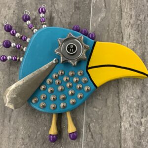 Dona Reed /Teal + Purple Parrot