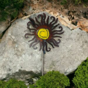 Whimsies – Sun plant stake southwestern garden stake eco friendly USA
