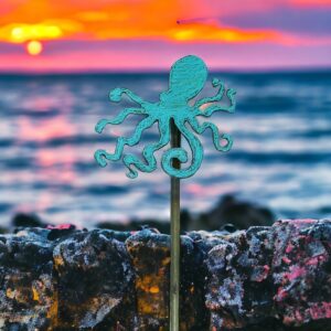 Whimsies – Octopus Plant Stake garden spring eco beach lake house decor