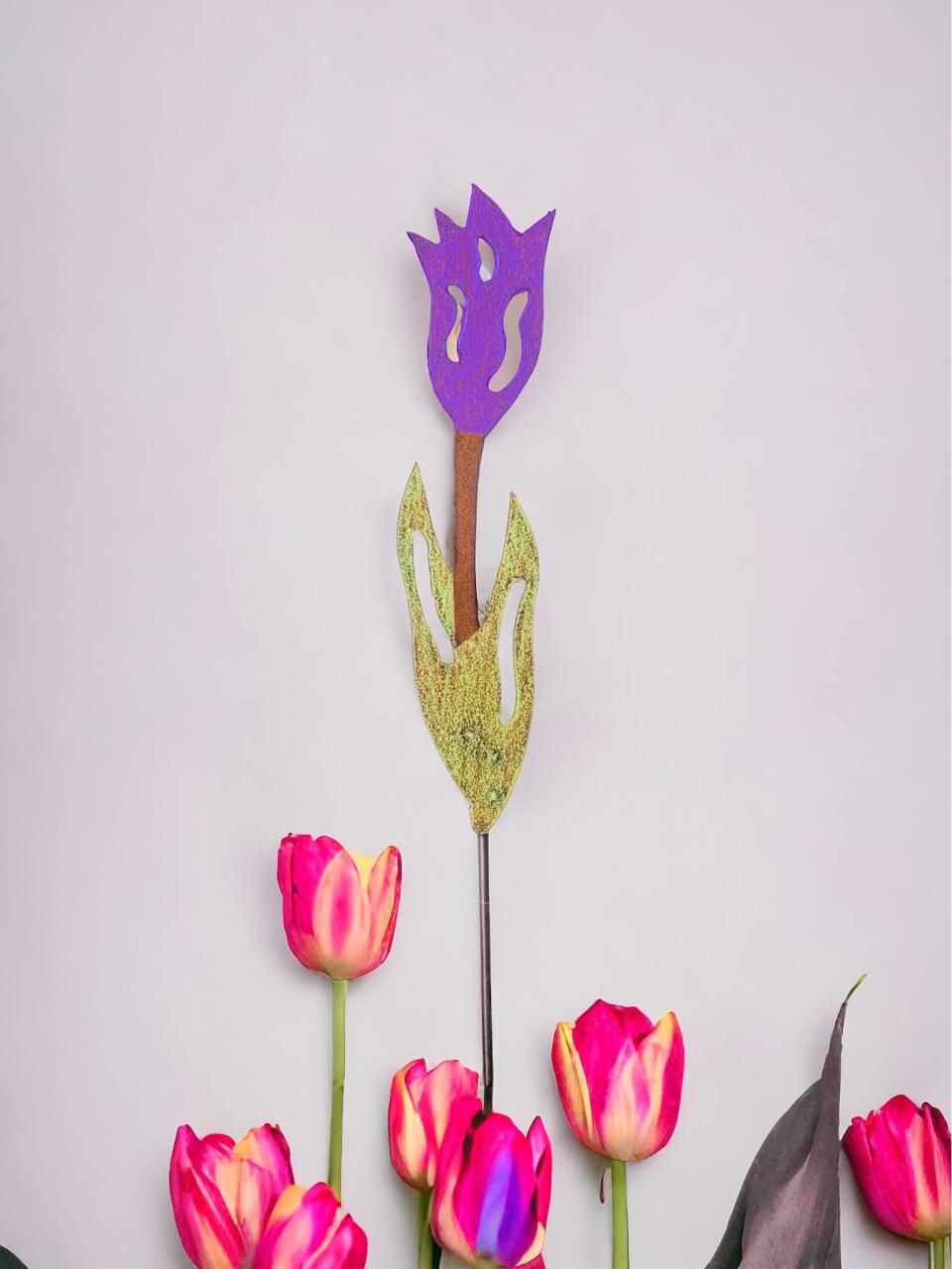 Whimsies - Plant Stake Flower eco friendly garden stake spring recycle