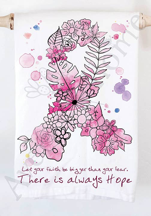 Avery's Home - Breast Cancer Pink Ribbon Kitchen Towel