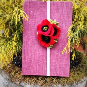 Madymae Felt Florals – Felt Bookmark – Poppies