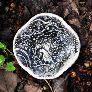 Clay Fossils black night crow