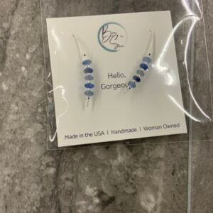 Bijou by SAM – Blue Aventurine & Sterling Silver Threaders