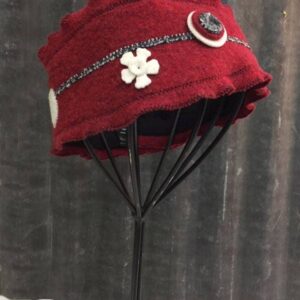 Woolflower – HB016 Red Snowflake Headband