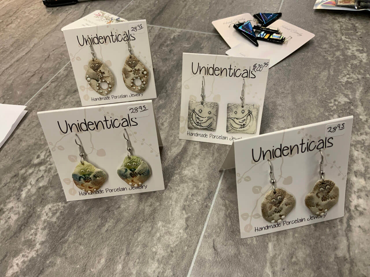 Unidentical earrings