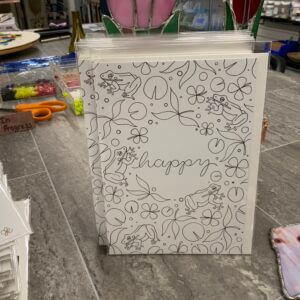 Wildflowers coloring cards