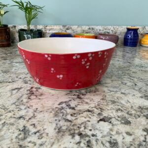 JSG – Red Blossom Clay Bowl