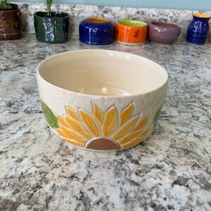 JSG – Sunflower Clay Bowl